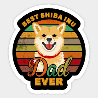 Best Shiba Inu Dad Ever Sticker